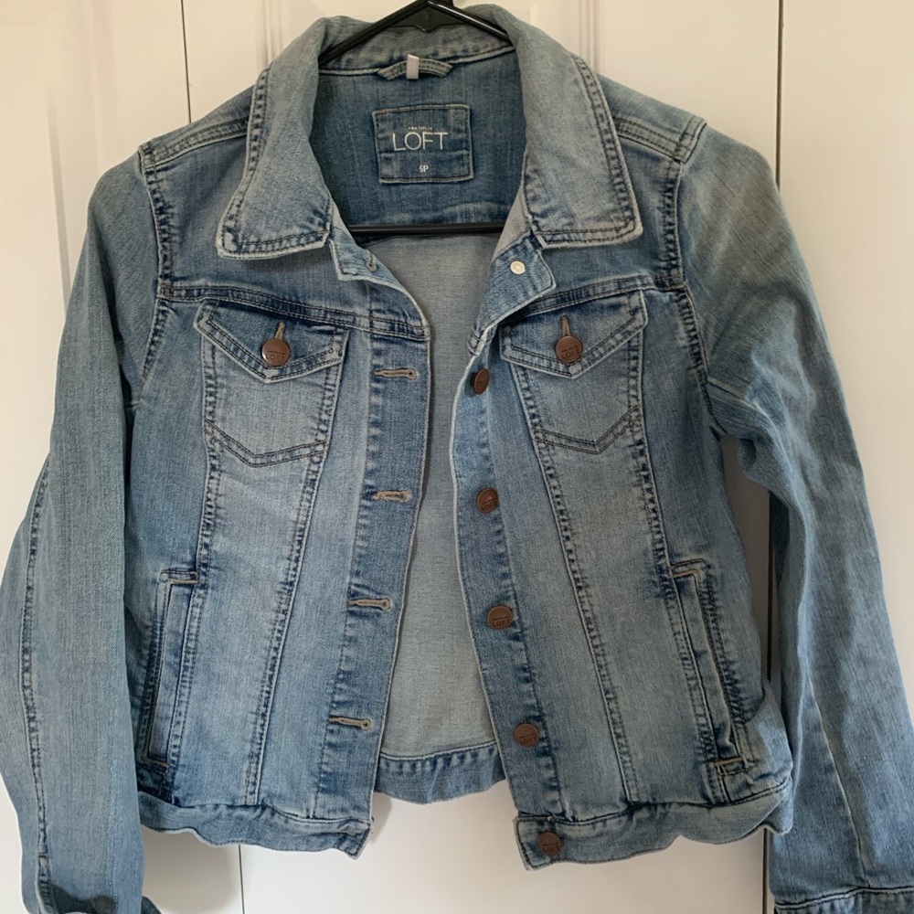 Loft Jean Jacket Size Petite Small